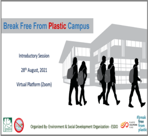 Introductory Session on ‘Plastic Free Campus Initiative’