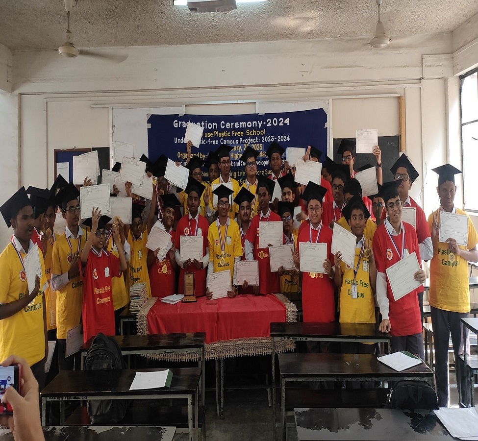 Plastic-Free Campus Graduation Ceremony at  St. Joseph High School & College